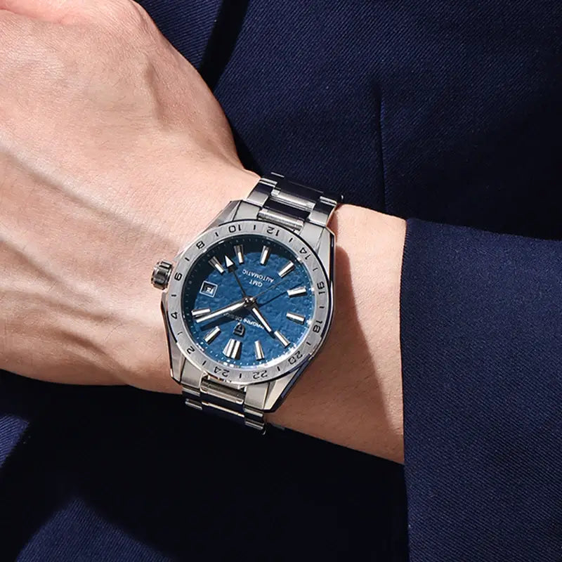 Montre automatique fuseaux horaires