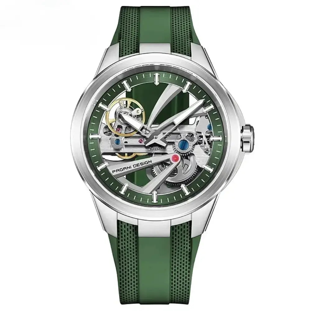 montre automatique bracelet fluororubber