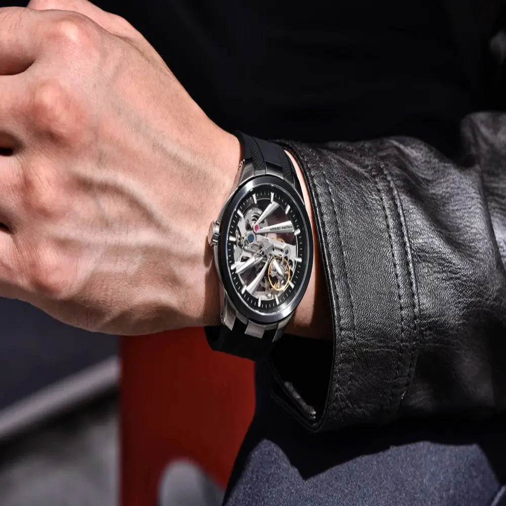 Montre automatique haut de gamme avec verre saphir traité AR