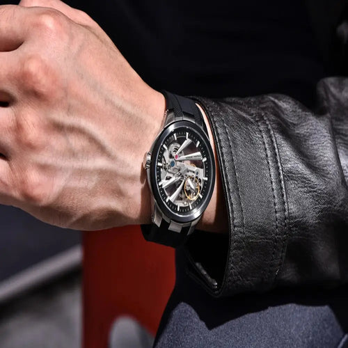 Montre automatique haut de gamme avec verre saphir traité AR