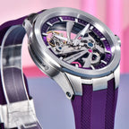 Montre mécanique premium avec bracelet fluororubber résistant