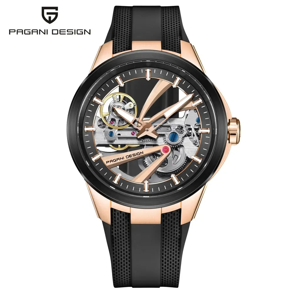 Montre PAGANI DESIGN avec cadran squelette sophistiqué