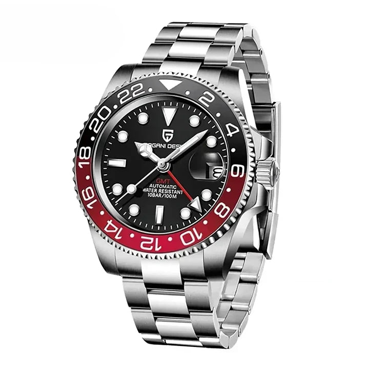 Montre acier inoxydable mouvement automatique précision