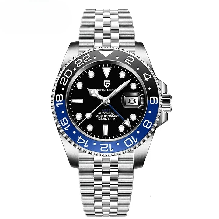 Montre automatique couronne vissée sécurisée