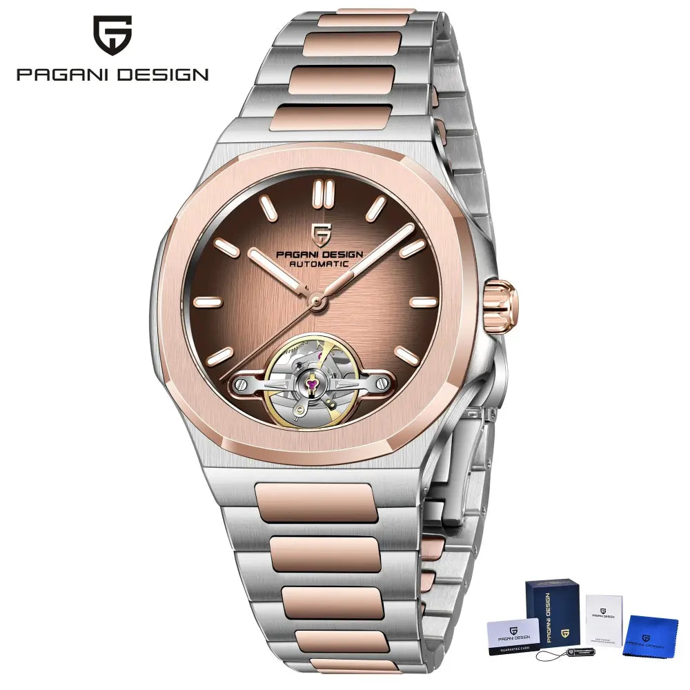 Montre mécanique raffinée avec finitions premium