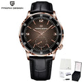 Montre homme raffinée avec bracelet cuir véritable
