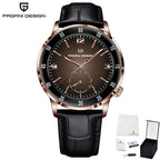 Montre homme raffinée avec bracelet cuir véritable