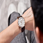 Montre automatique luxe avec boîtier acier inoxydable