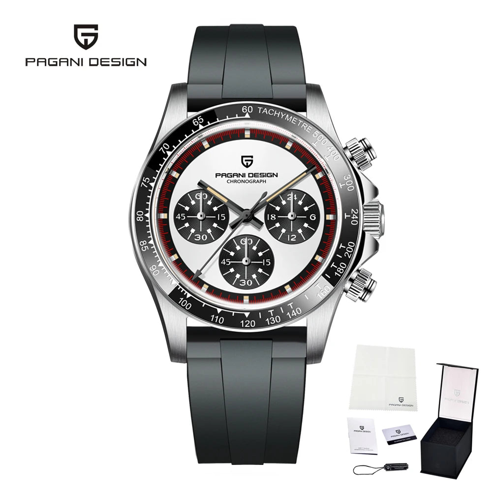 Montre quartz homme haut de gamme Impérial Velocity avec cadran chronographe moderne et boîtier acier inoxydable.