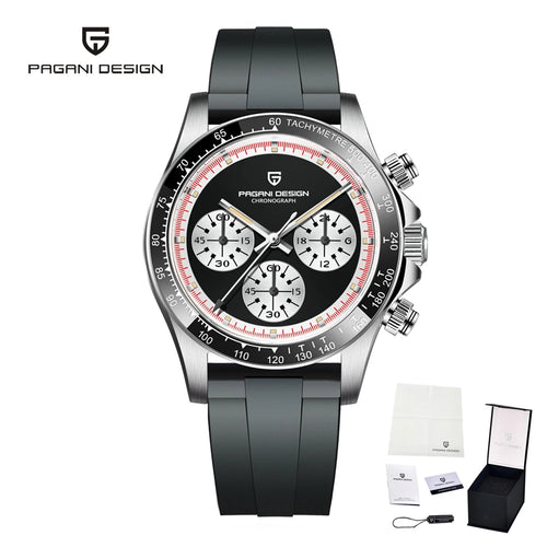 Chronographe homme luxe Impérial Velocity en acier inoxydable avec mouvement quartz haute précision et verre saphir.