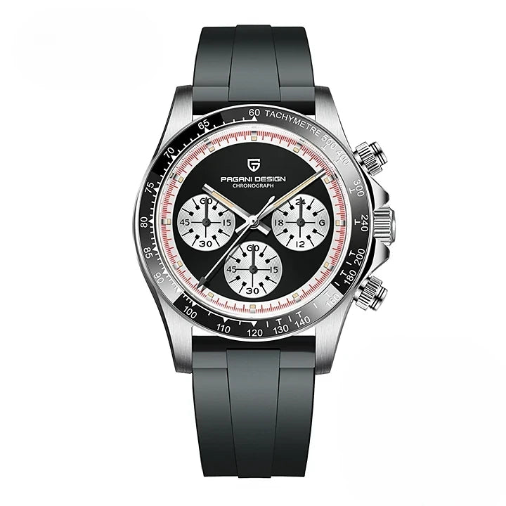 Montre homme chronographe cadran sportif élégant