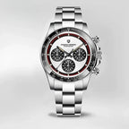 Montre acier inoxydable chronomètre intégré performant
