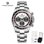 Montre homme chronographe professionnelle avec mouvement quartz fiable et design luxe contemporain PAGANI DESIGN.