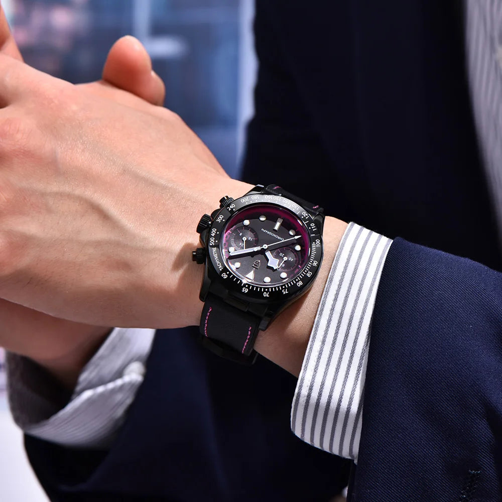 chronographe sportif élégant
