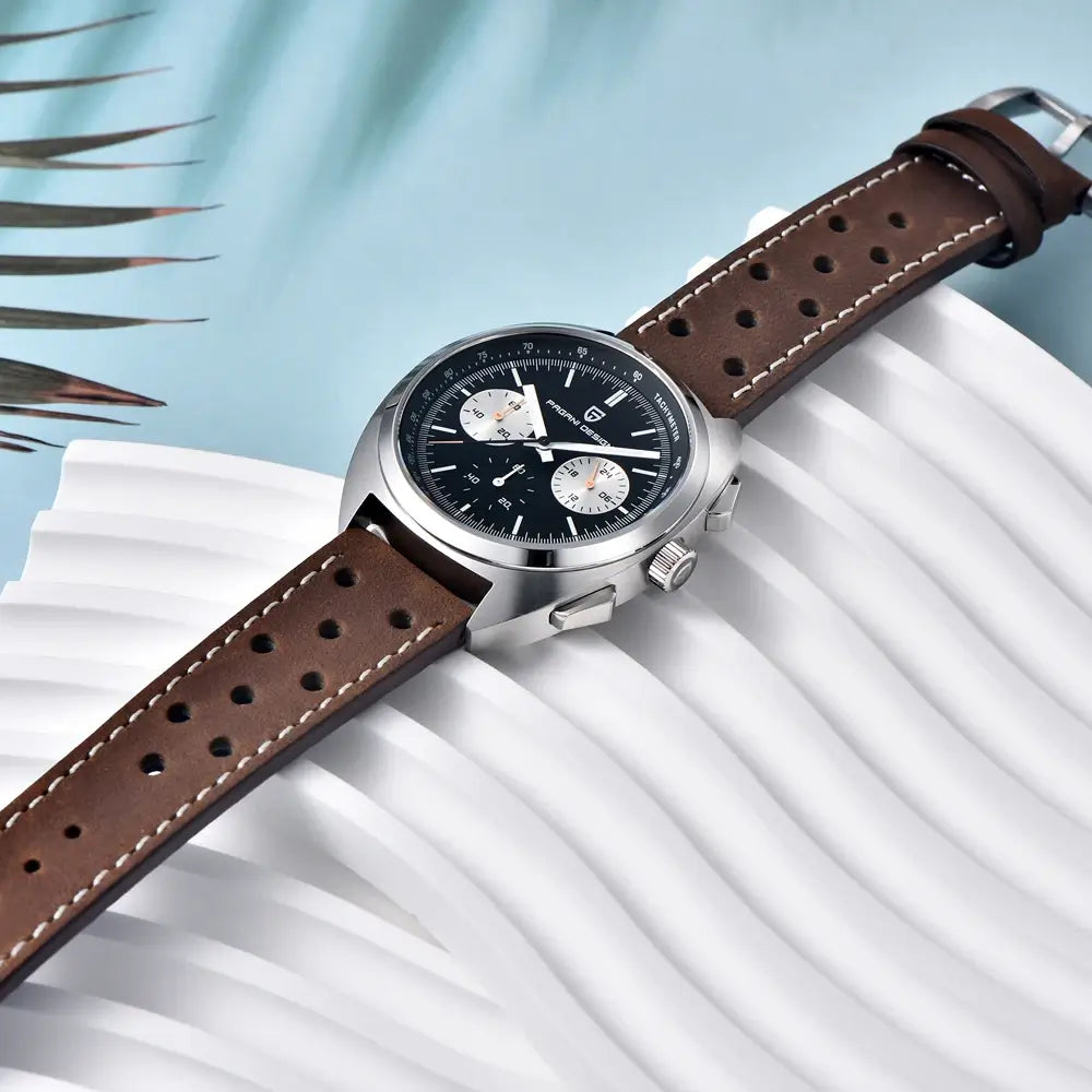 Montre chronographe homme style vintage
