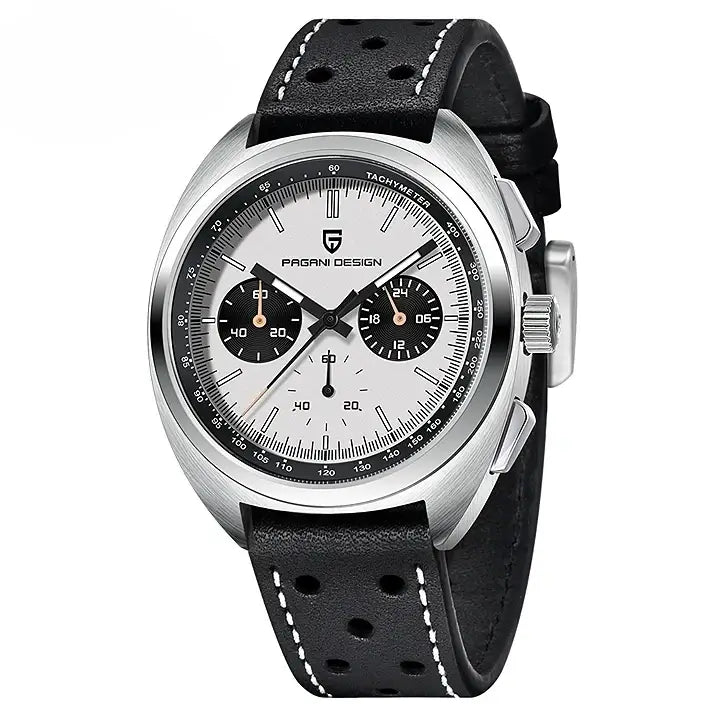 Montre homme acier inoxydable rétro
