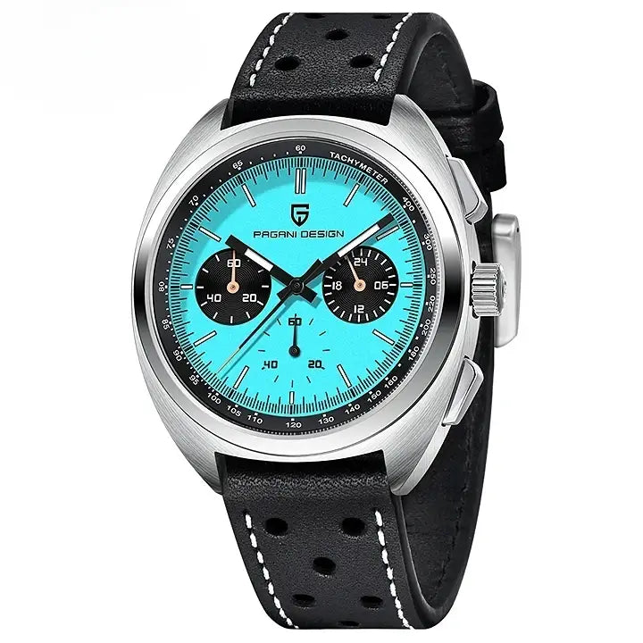 Montre homme chronographe échelle tachymétrique
