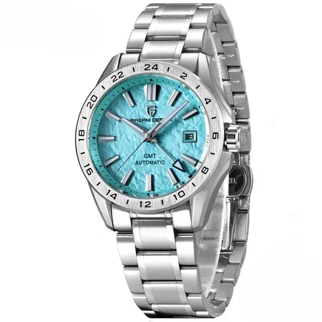 montre quartz gmt double fuseau horaire
