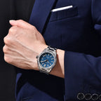 montre gmt acier inoxydable
