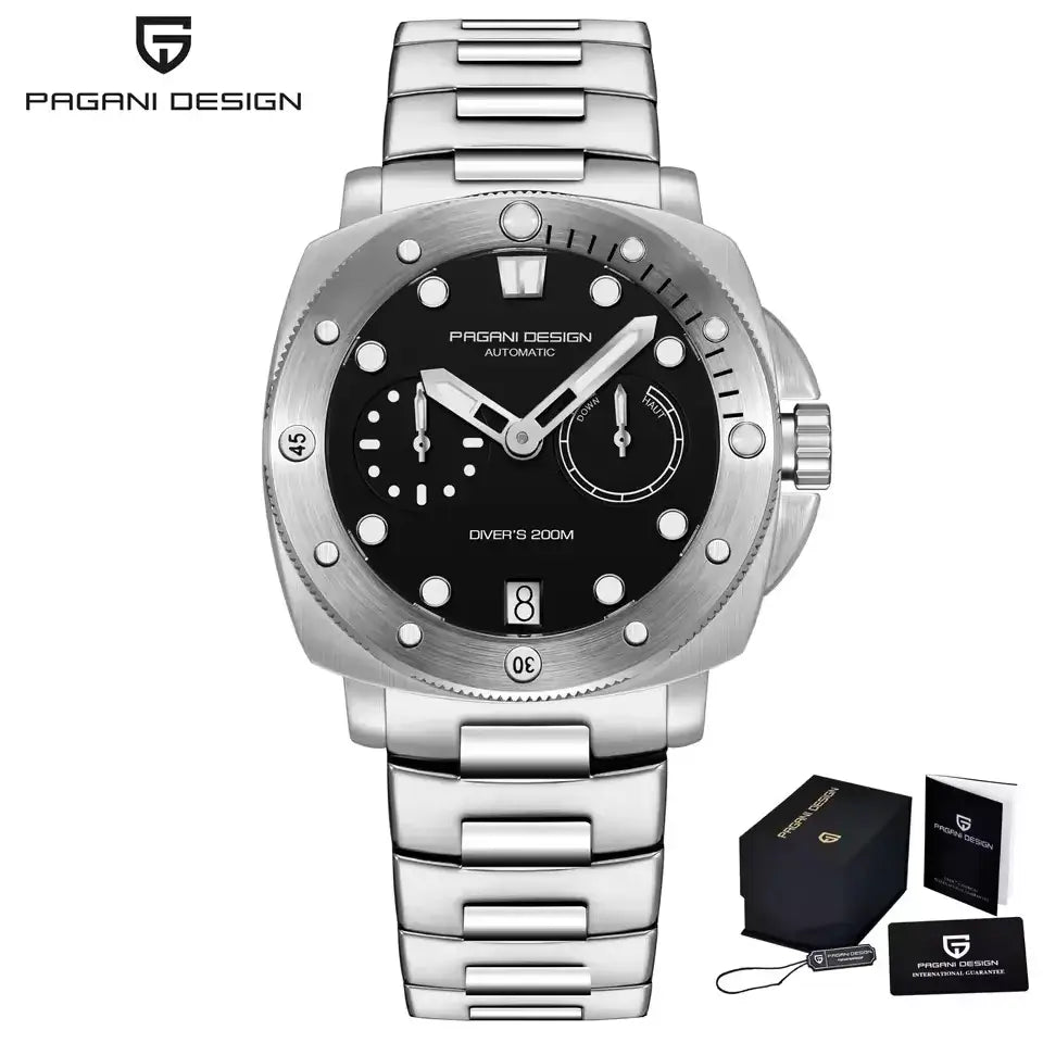 Montre de luxe pour homme avec mouvement automatique et bracelet nylon