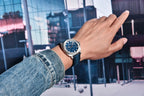Montre automatique fond vissé finition sablée