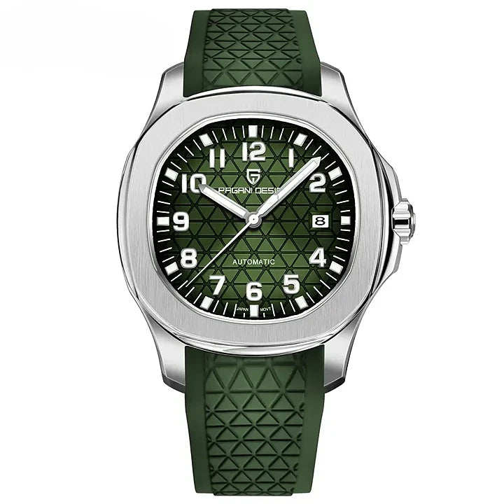Lunette tournante de la montre automatique Ocean Master vue de dessus