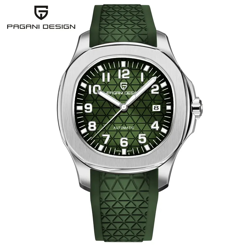 Montre homme luxe avec bracelet caoutchouc confortable