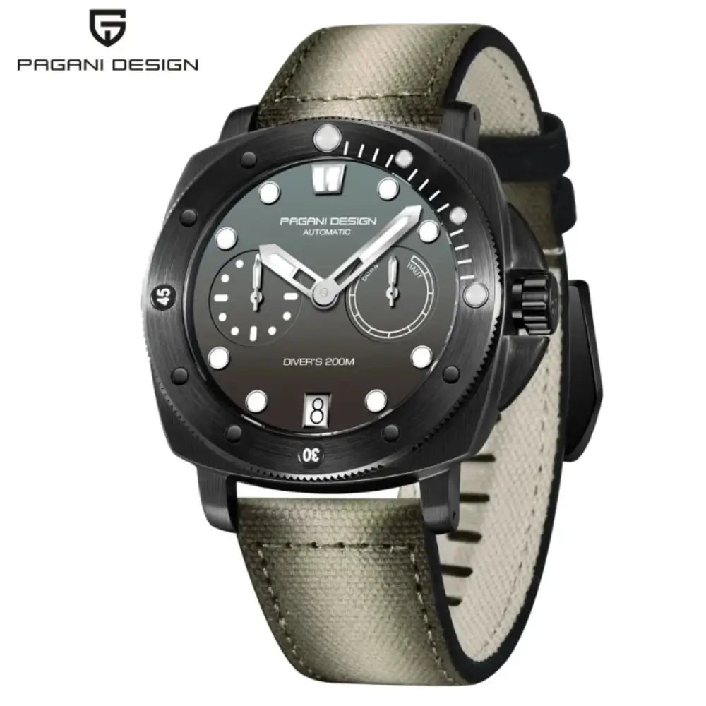 Montre homme luxe avec boîtier acier inoxydable robuste
