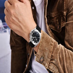 Montre mécanique automatique sans pile au style professionnel