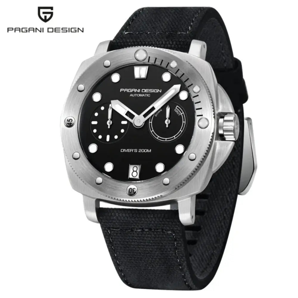 Profil de la montre automatique avec design diver contemporain