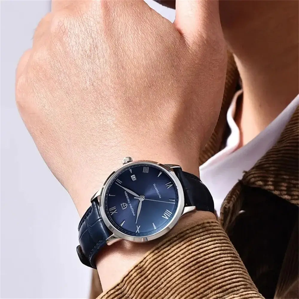 Montre homme aiguilles lumineuses
