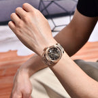 Montre homme jour date chiffres romains
