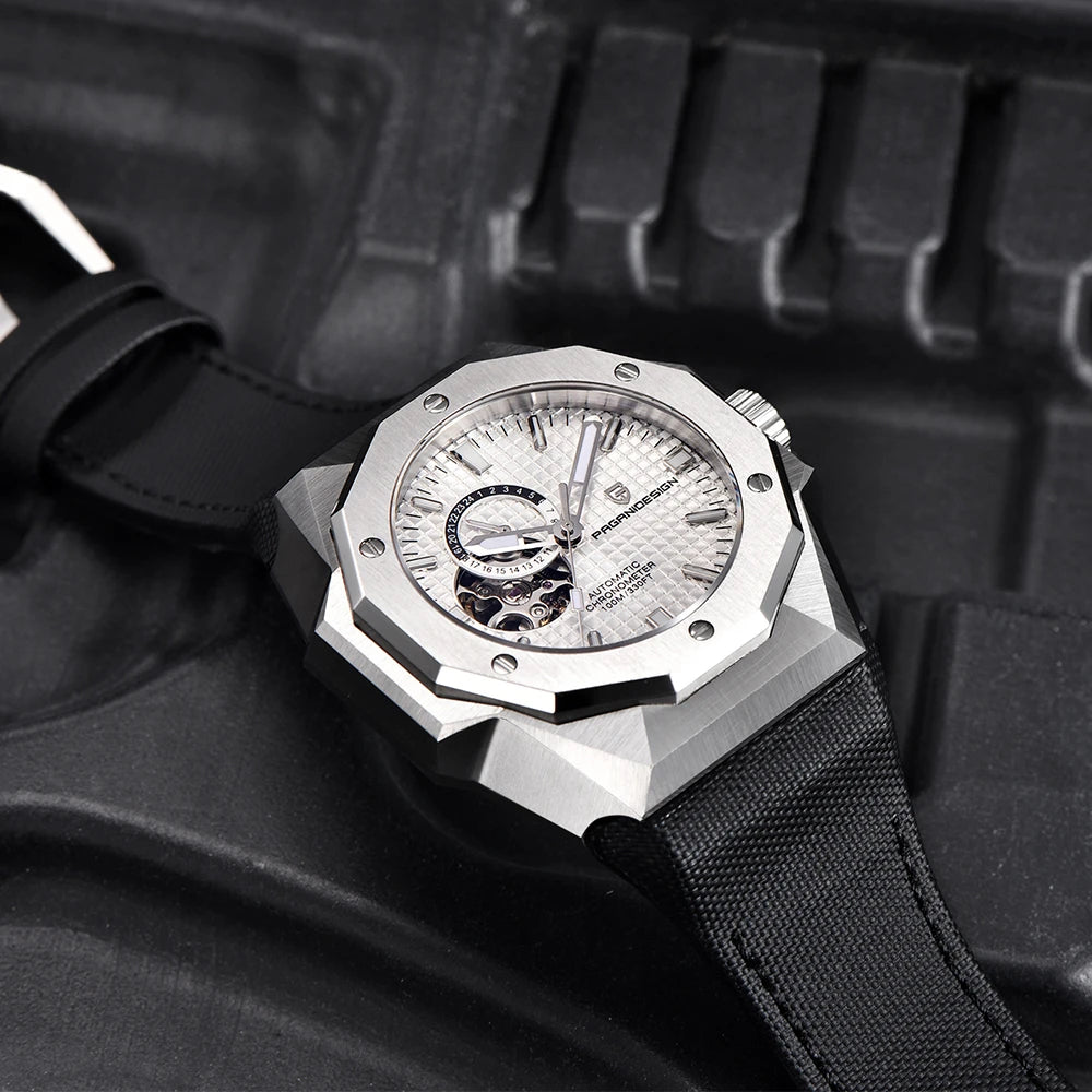 Montre homme automatique cadran ouvert

