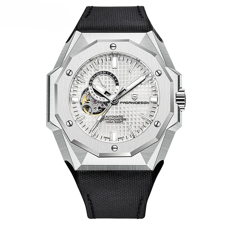 Montre homme cadran cœur ouvert premium
