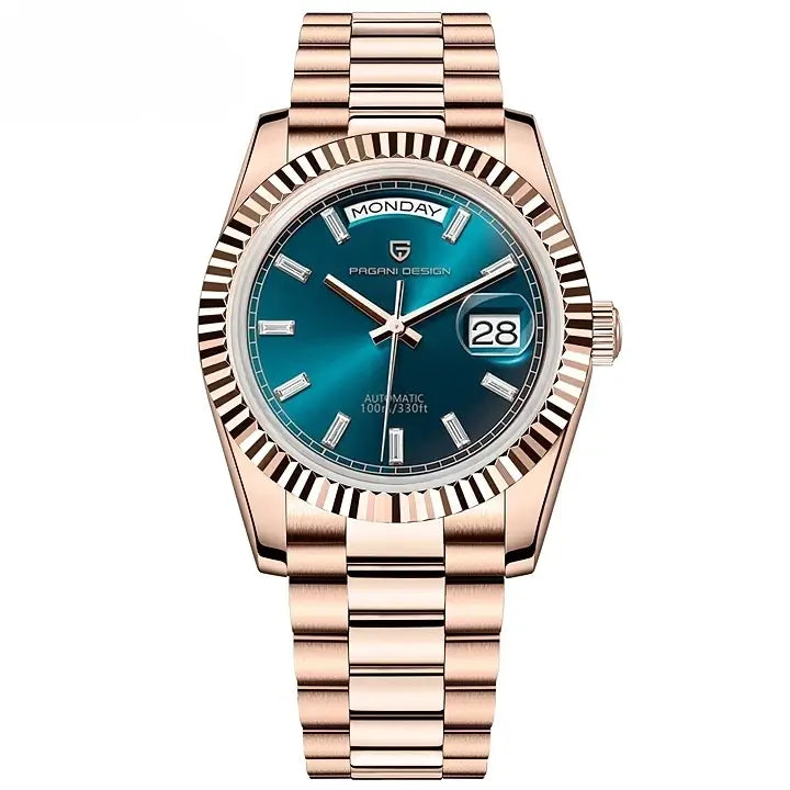 Montre automatique homme bracelet acier