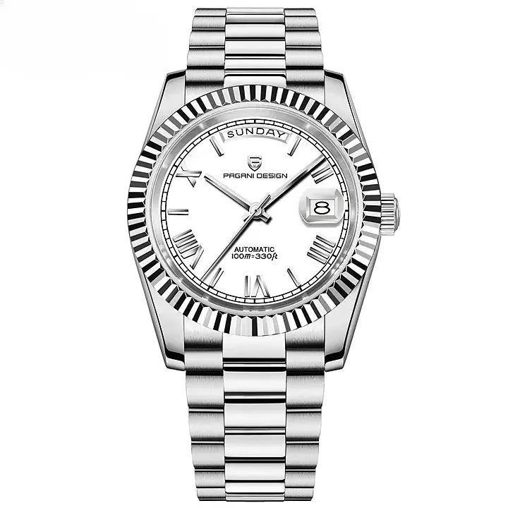 Montre automatique homme bracelet acier