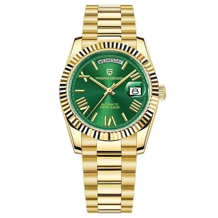 Montre mécanique homme 36 mm acier inoxydable