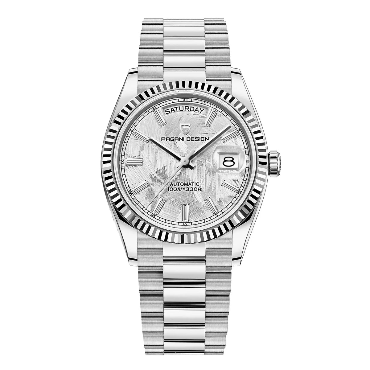 Montre automatique homme bracelet acier