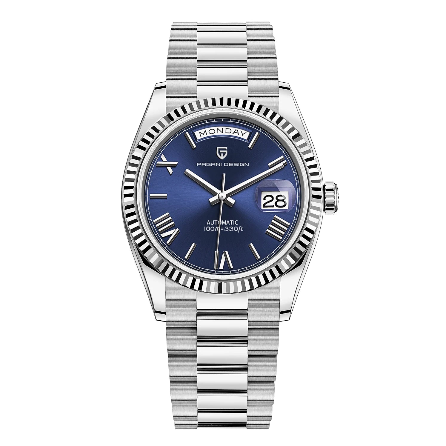 Montre homme automatique jour date 36 mm