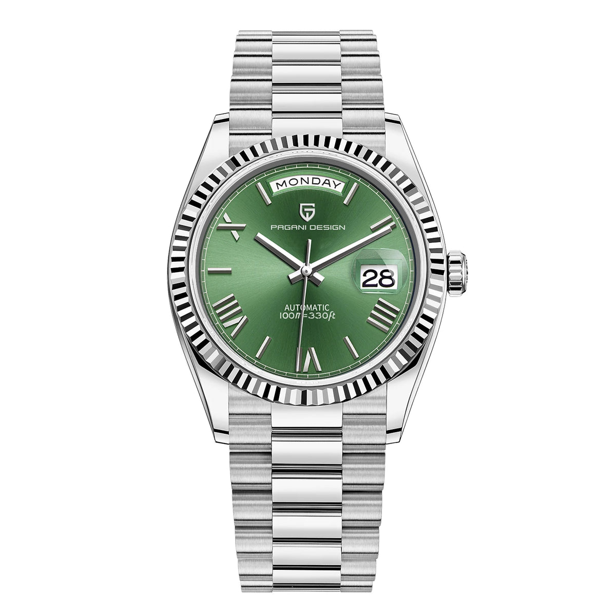 Montre automatique homme chiffres romains