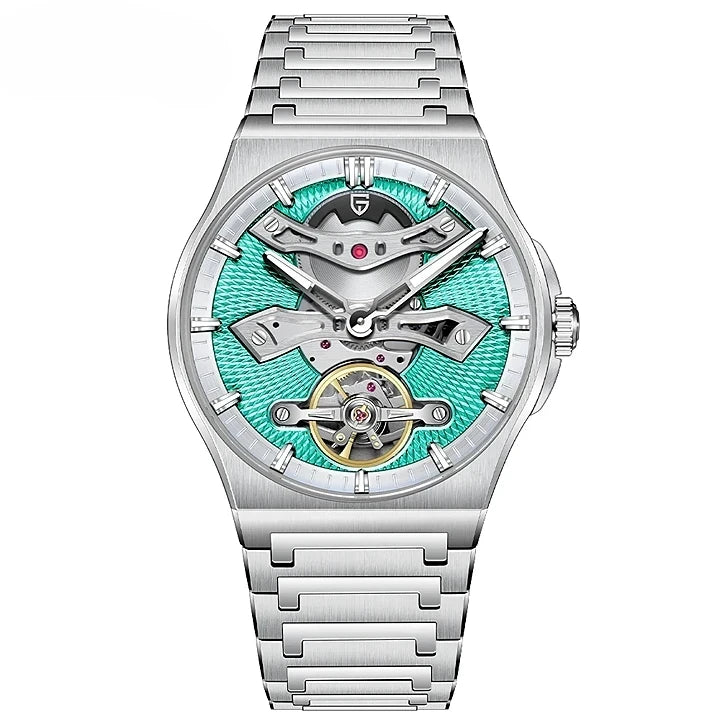 Montre homme acier finitions brossées et polies
