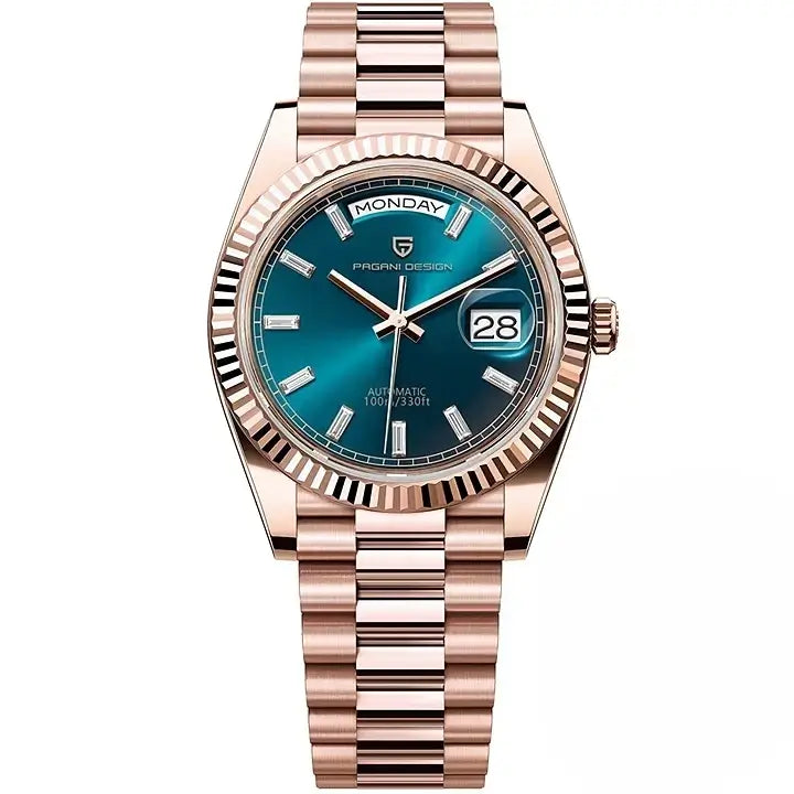 Montre automatique homme luxe abordable avec bracelet acier sécurisé