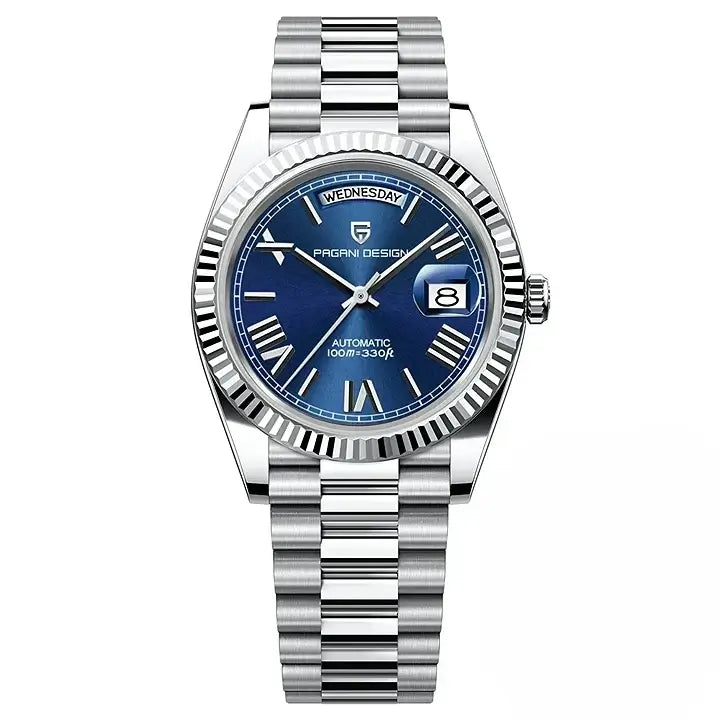 Montre mécanique homme Prestige Présidentiel design luxe et jour-date