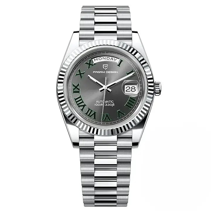 Montre mécanique automatique homme Prestige Présidentiel jour-date 40 mm