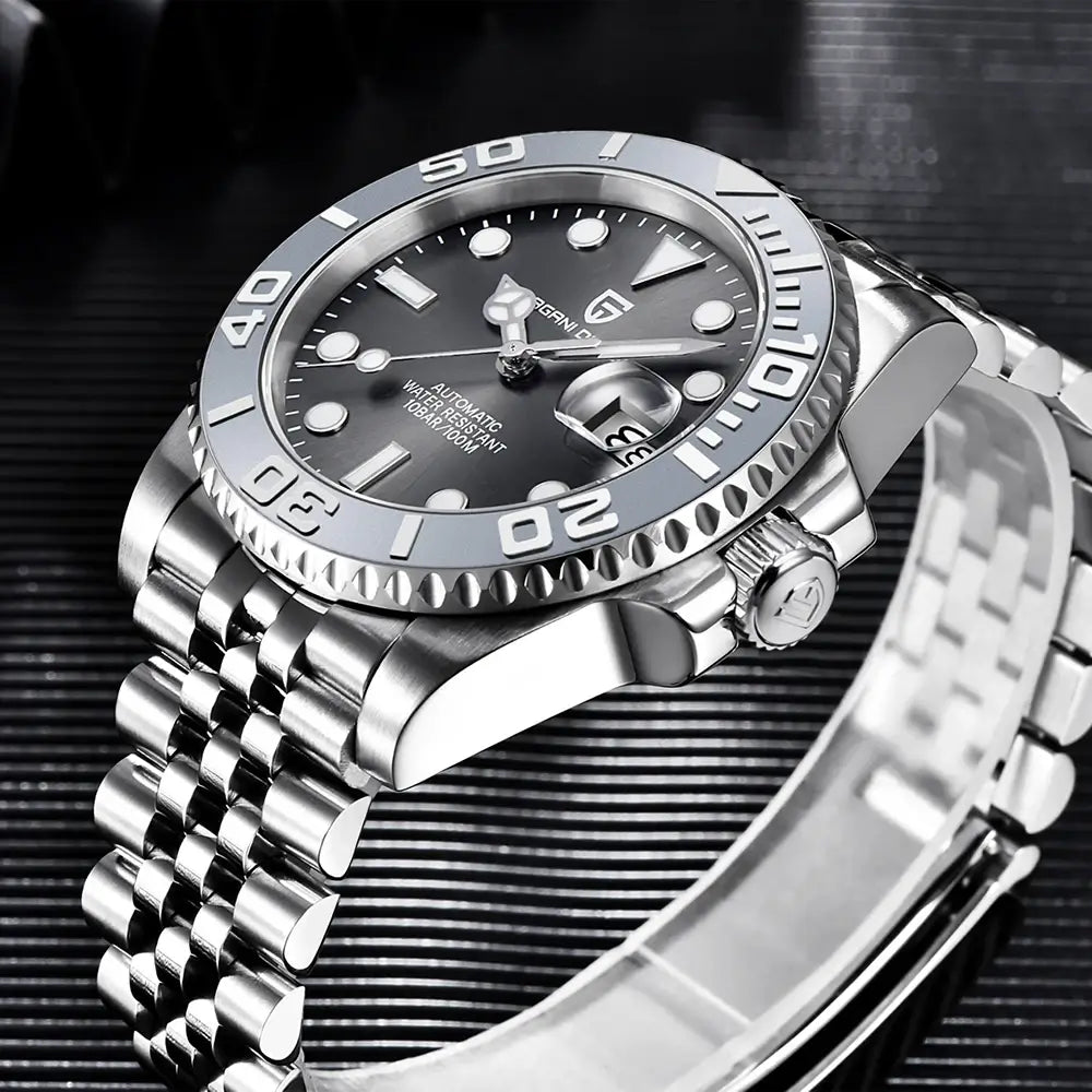 Montre automatique homme style nautique
