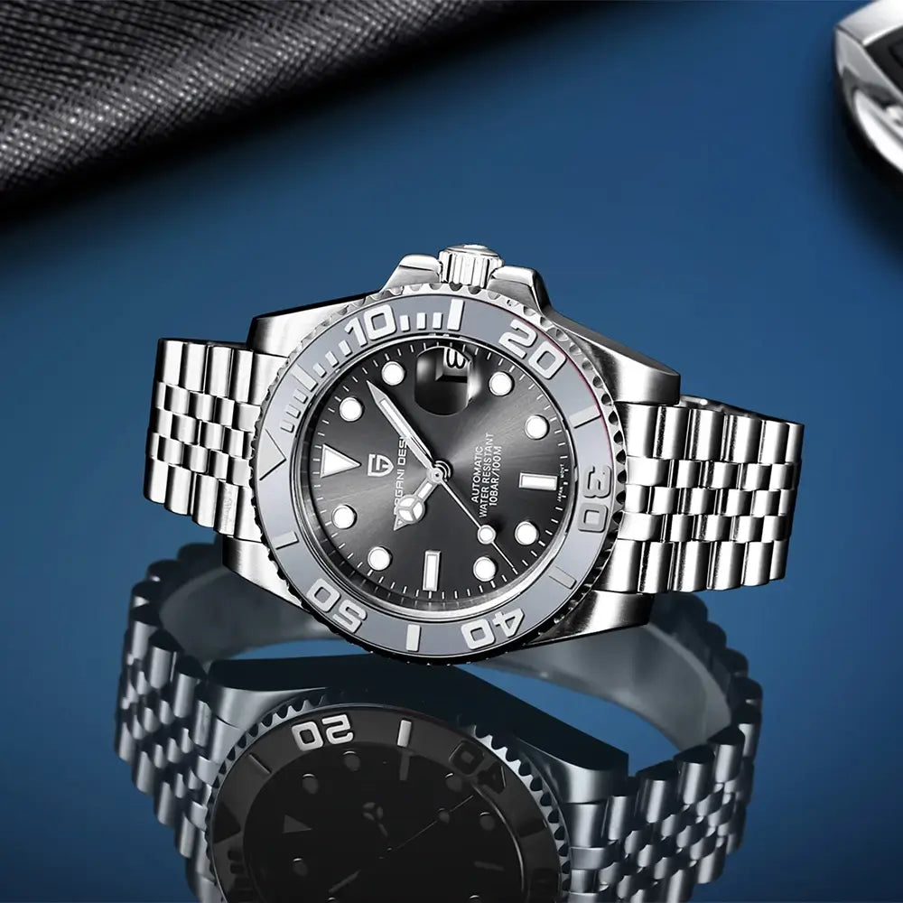 Montre mécanique homme navigation et natation
