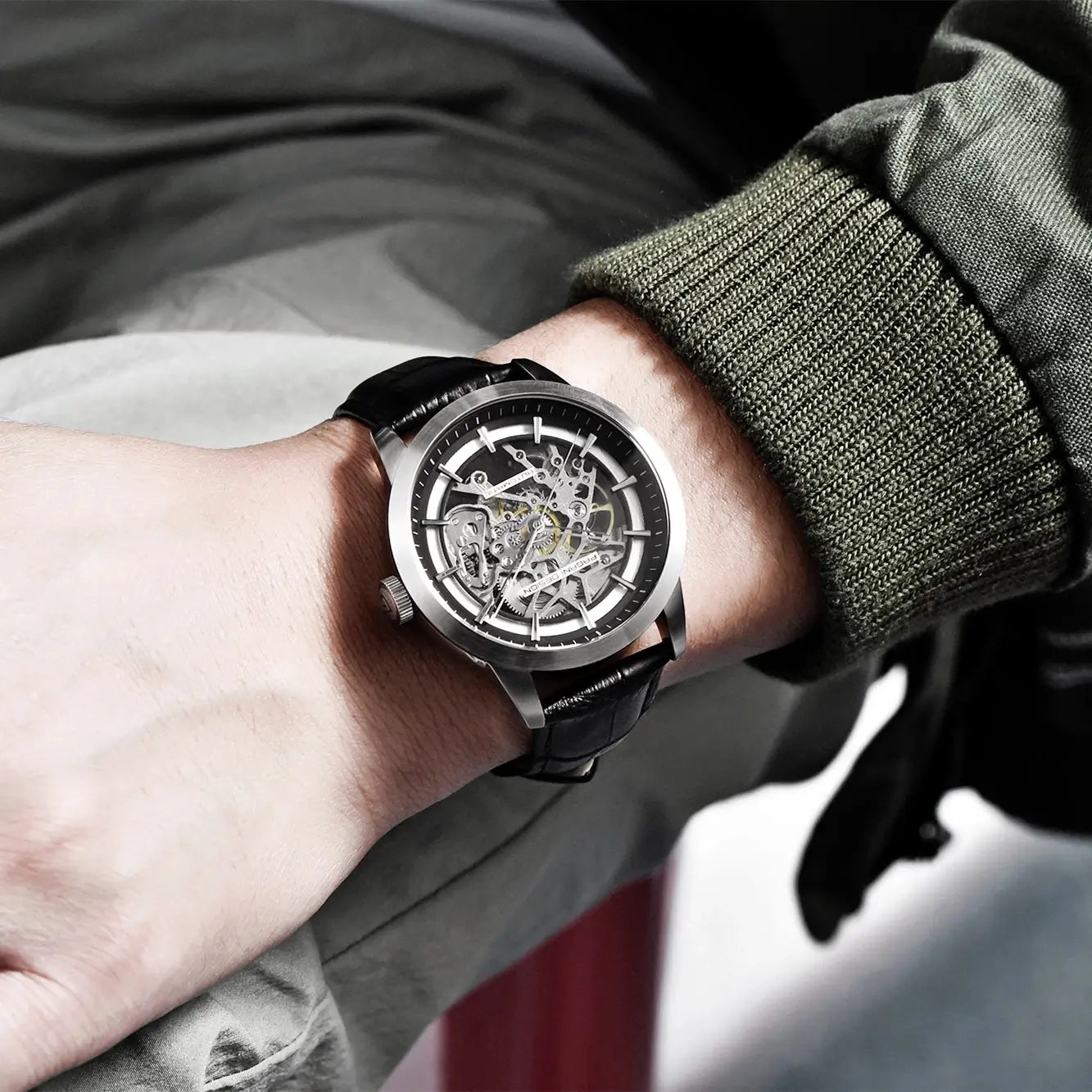 Montre homme acier inoxydable 42 mm
