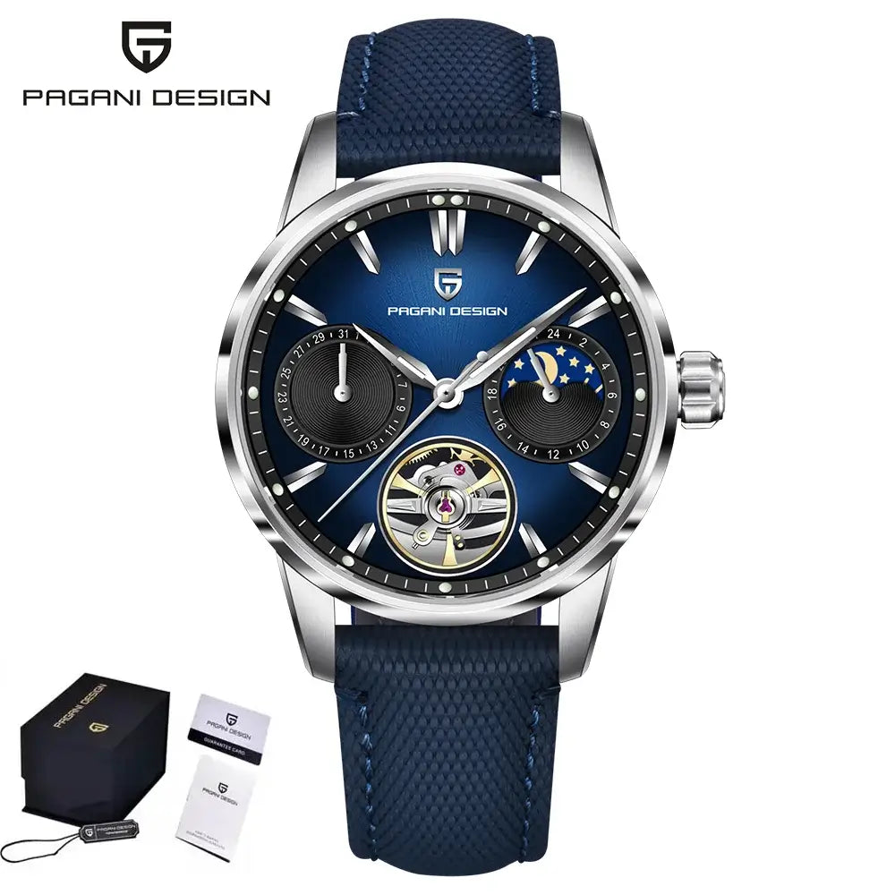 Montre PAGANI DESIGN automatique avec calendrier complet intégré