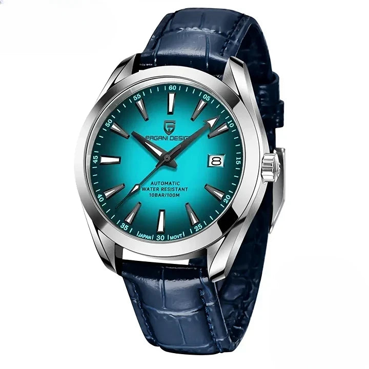 Montre automatique acier inoxydable design business élégant