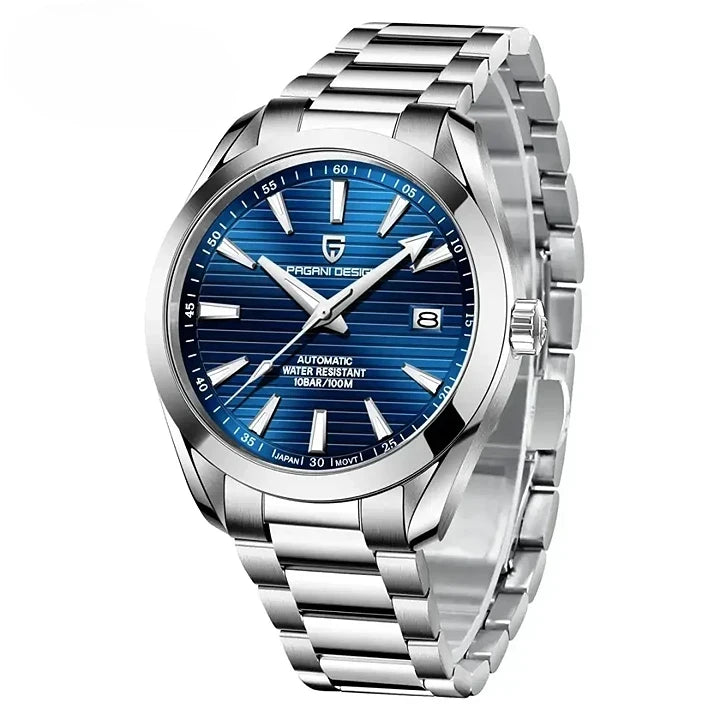 Montre homme luxe contemporain bracelet acier inoxydable